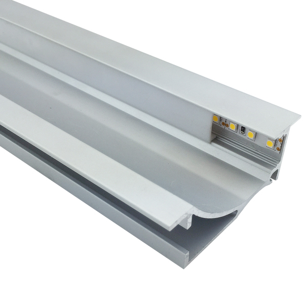 Aluminum LED Channel For Skirting Trim For 12mm White LED Strip Lights Aluminum LED Channel For Skirting Trim For 12mm White LED Strip Lights